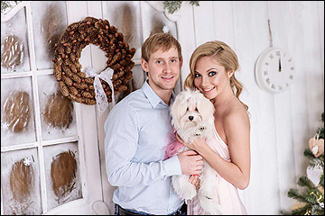 Денис Курепанов с супругой Оксаной